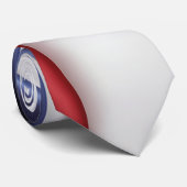 Cravate La texture de soie du drapeau français (Roulé)