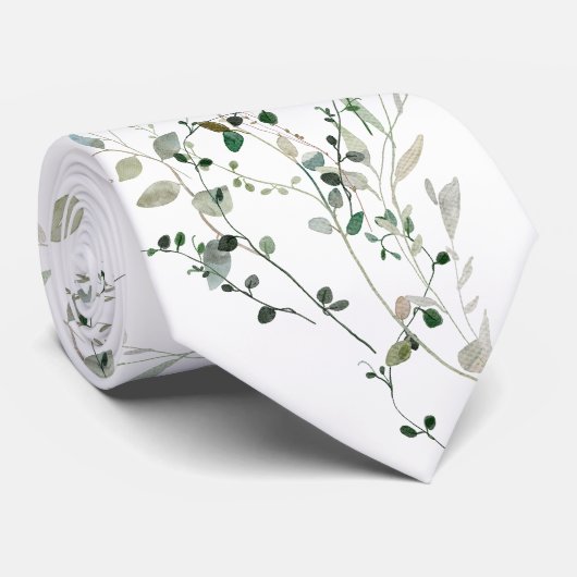 Cravate La verdure fleur sauvage (Roulé)