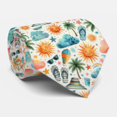 Cravate La vie est une plage (Roulé)