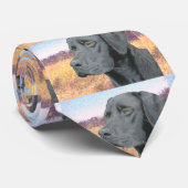 Cravate Laboratoire noir (Roulé)