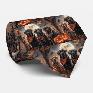 Cravate Labrador Halloween Éffrayant