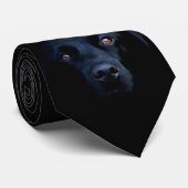 Cravate Labrador noir (Roulé)