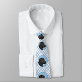 Cravate Labrador Retriever Black Peinture Original Chien A (Attaché)