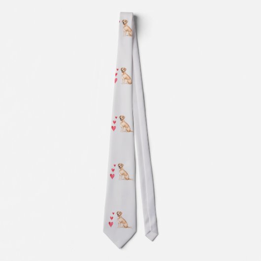 Cravate Labrador Retriever Chien Motif (Devant)