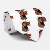 Cravate Labrador Retriever (chocolat) Papa 2 (Roulé)