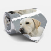 Cravate Labrador retriever jaune (Roulé)