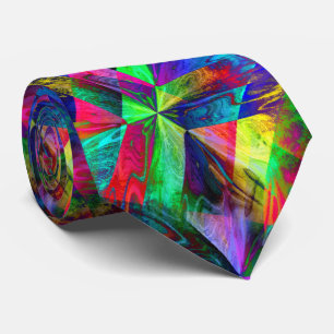 Cravate Labyrinth cool trippy art abstrait moderne