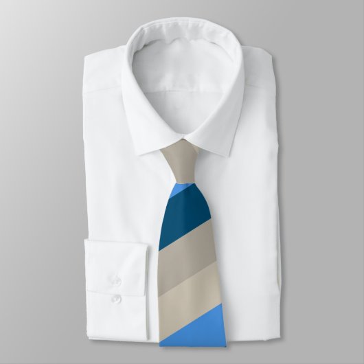 Cravate Lac Michigan Sable et Surfs (Attaché)