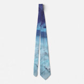 Cravate Lacet bleu abstrait Ice Capade (Dos)