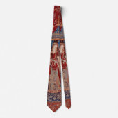 Cravate Lady and Unicorn Medieval Tapestry Desire (Devant)
