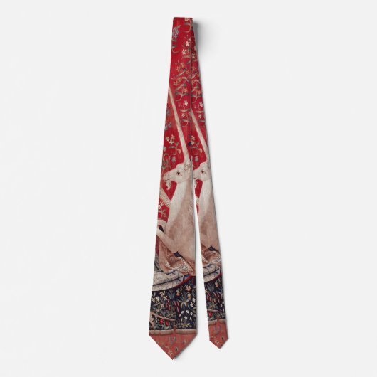 Cravate Lady and Unicorn Medieval Tapestry Sight (Devant)