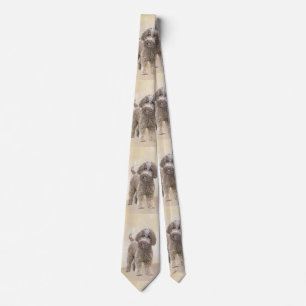 Cravate Lagotto Romagnolo Peinture - Cute Original Chien A