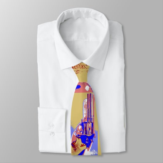 Cravate laide avec une arme à feu là-dessus (Attaché)