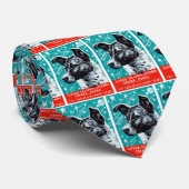 Cravate Laika 1957 le chien de l'espace (Roulé)