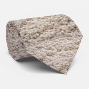 Cravate Laine d'agneaux blancs,