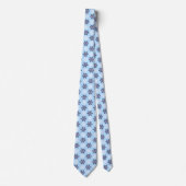 Cravate Laisser neiger Snowflake Sky Blue Single-Side (Devant)