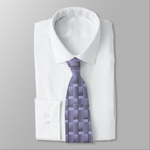 Cravate Lait Abstrait Noir Sur Violet
