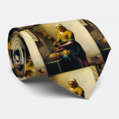 Cravate Lait se renversant de la bonne de Vermeer (circa (Roulé)