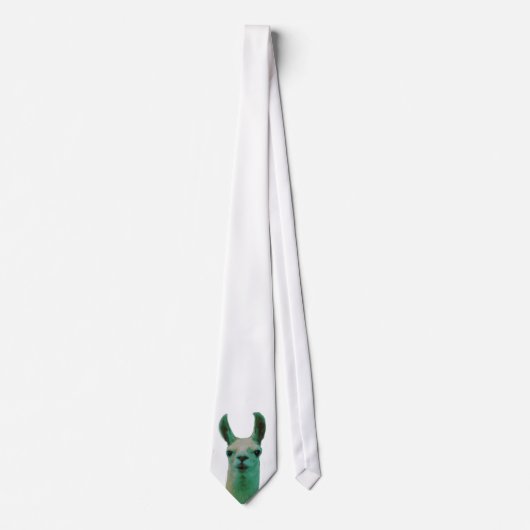 Cravate Lama vert (Devant)