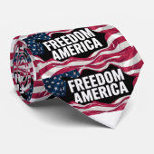 cravate "L'AMÉRIQUE LIBRE" (Roulé)