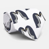 Cravate L'amour des pingouins (Roulé)