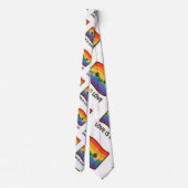 Cravate L'amour est l'amour - Kawaii Rainbow Design (Dos)
