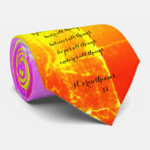 Cravate L'amour ne manque jamais (Roulé)
