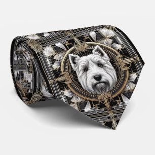Cravate L'Amoureux de Chien Joueur Papa Chien Terrier Éc