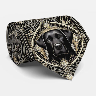 Cravate L'amoureux des chiens joueur   Papa chien Labrador