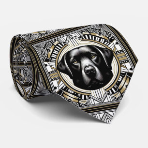 Cravate L'amoureux des chiens joueur   Papa chien Labrador