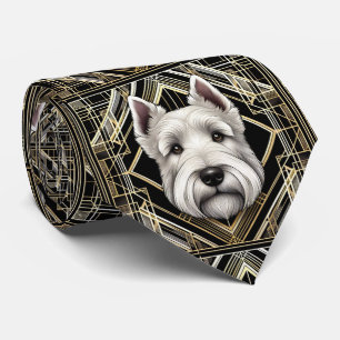 Cravate L'amoureux joueur de chien Papa chien Terrier Éc