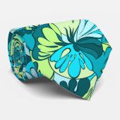 Cravate Lampe de lave Floral rétro à deux côtés (Roulé)