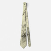 Cravate L'anatomie de la main humaine de Léonard de Vinci (Devant)