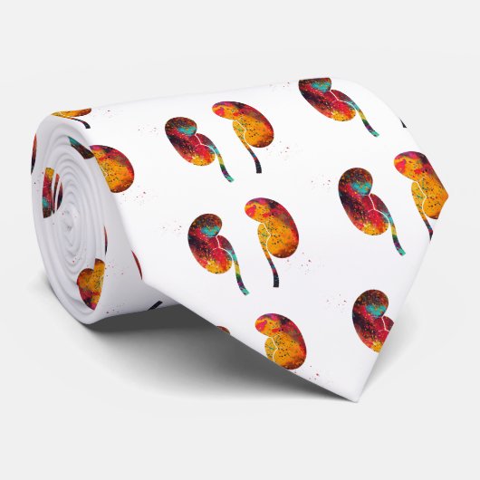 Cravate L'anatomie des reins (Roulé)