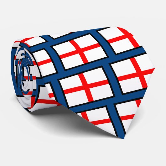 Cravate L'Angleterre - bleu royal (Roulé)