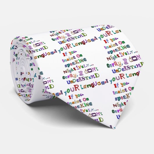 Cravate Langue négative (Roulé)