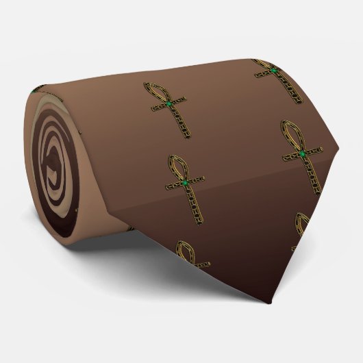 Cravate L'Ankh (or) (Roulé)