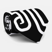 Cravate Lao / Laos Numéro Sept / 7 / ໗ (Jet/Chet) Laotien (Roulé)