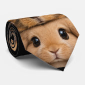 Cravate Lapin, cochon d'Inde et hamster étagés (Roulé)