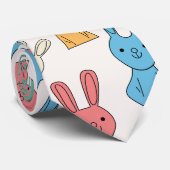 Cravate Lapin de Pâques (Roulé)