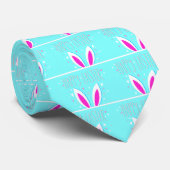 Cravate lapin de pâques heureux (Roulé)