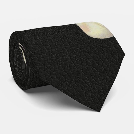 Cravate lapin sur noir (Roulé)