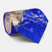 Cravate Lapis Abstrait Lazuli Granite Bleu (Roulé)