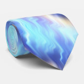 Cravate L'Aqua de turquoise de bigorneau s'est levé des (Roulé)