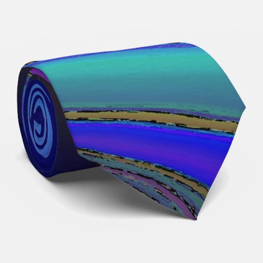 Cravate L'arc-en-ciel luisant d'huile se fanent (Roulé)