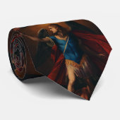 Cravate L'Archange Michael par Cavaliere d'Arpino (Roulé)