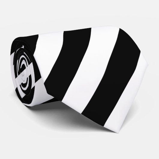 Cravate large bande noire (Roulé)