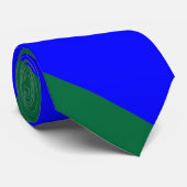 Cravate Large rayure bleue et verte d'université (Roulé)