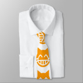 Cravate Larmes de la Joie Chat Emoji (Attaché)