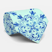 Cravate l'art botanique de lavande (Roulé)